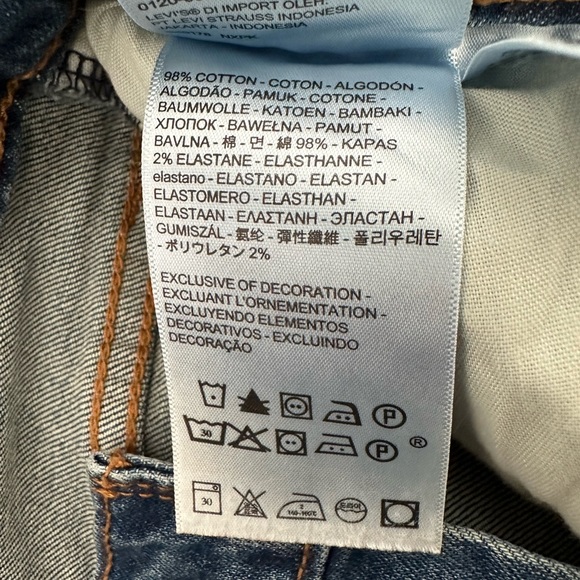 Levi’s wedgie skinny blue jeans - Picture 6 of 7